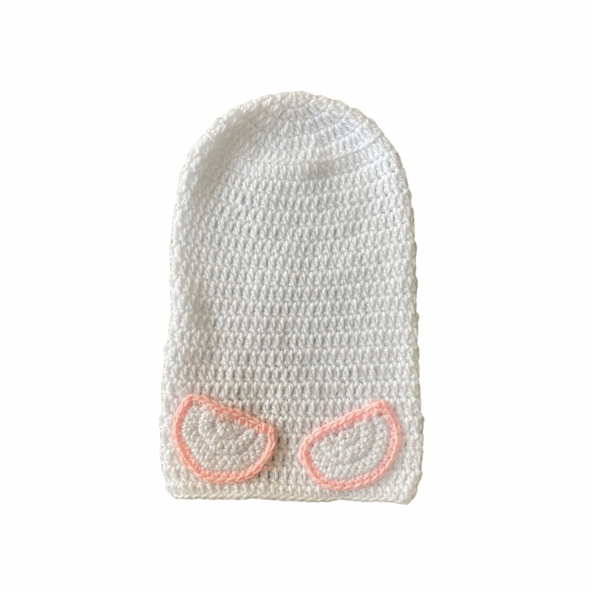 White slouchy beanie