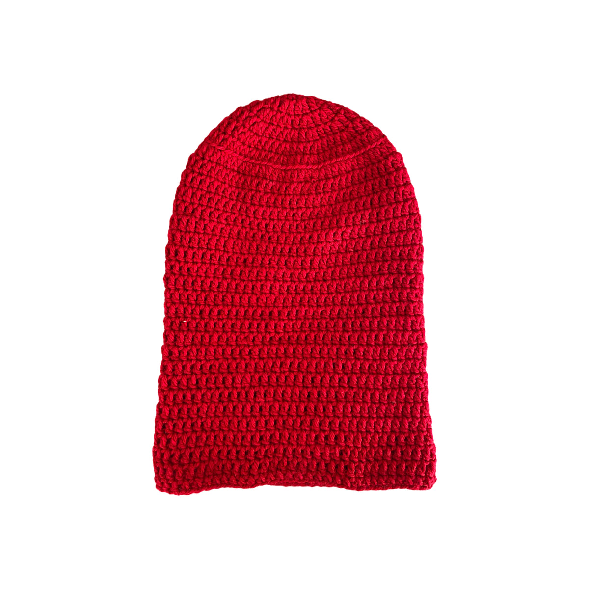 Red slouchy beanie