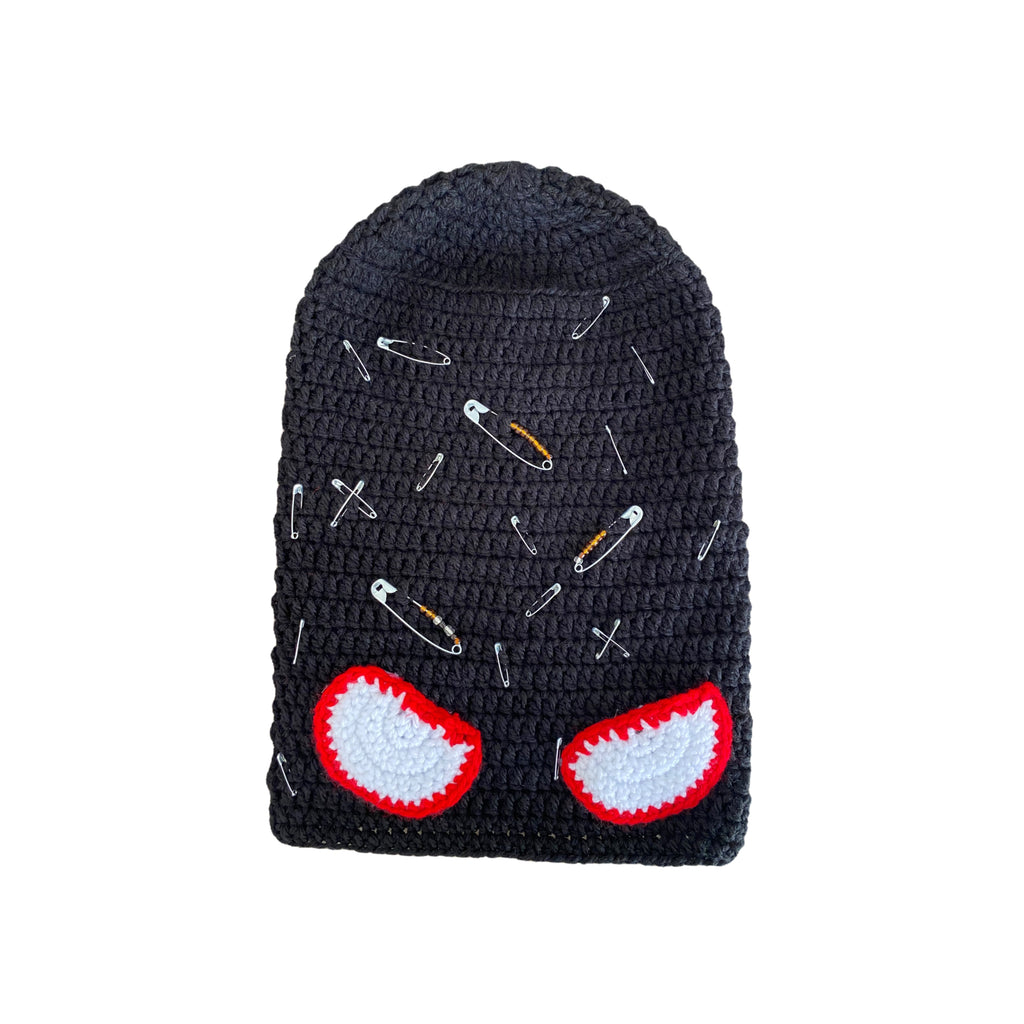Black slouchy beanies